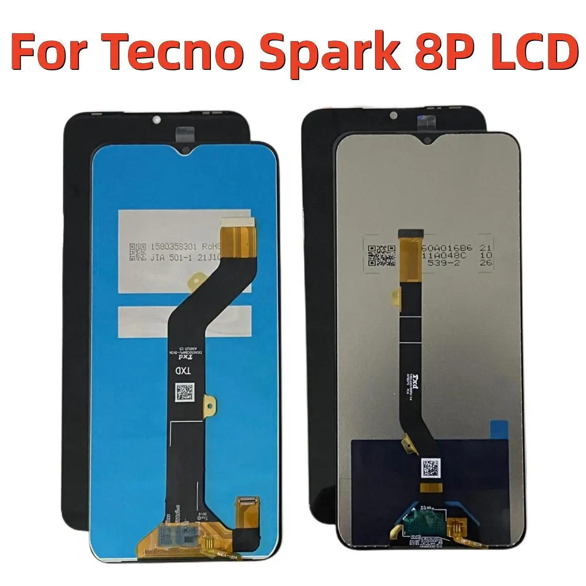 

ЖК-дисплей для Tecno Spark 8P, сенсорный экран в сборе, стеклянная панель, дигитайзер Spark 8C 8T, ЖК-дисплей Tecno Spark 8 KG6