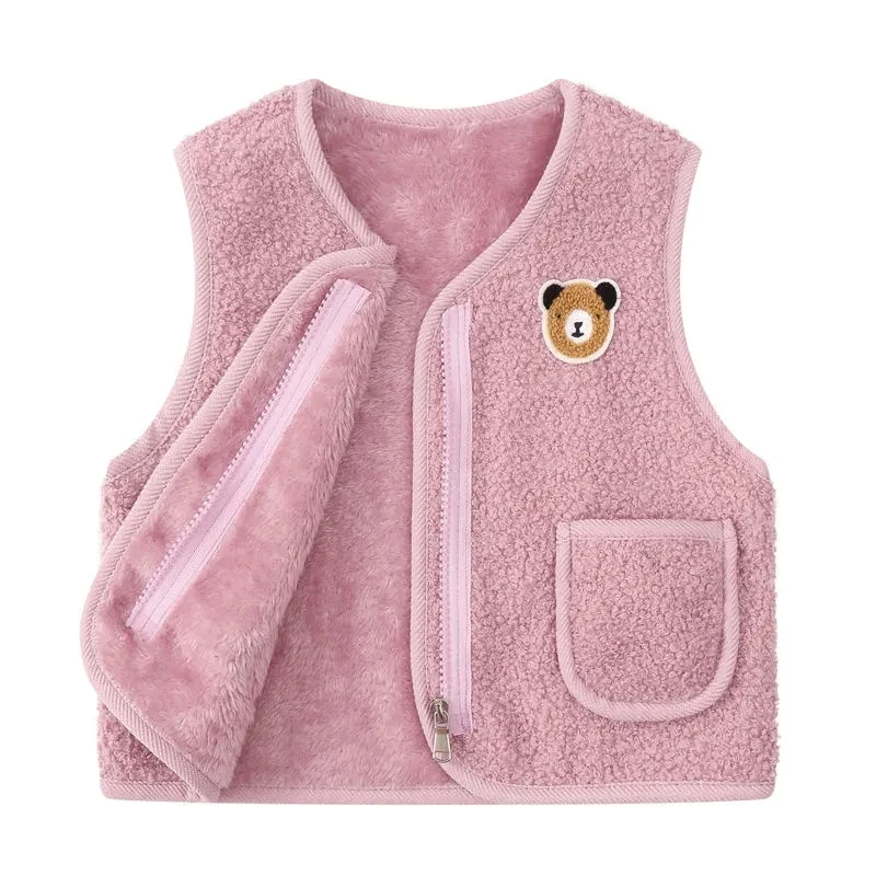 VIDMID Children's waistcoat baby kids girls cashmere autumn and winter boys baby cotton vest cashmere warm vests tops P6420
VIDMID Children's waistcoat baby kids girls cashmere autumn and winter boys baby cotton vest cashmere warm vests tops P6420
