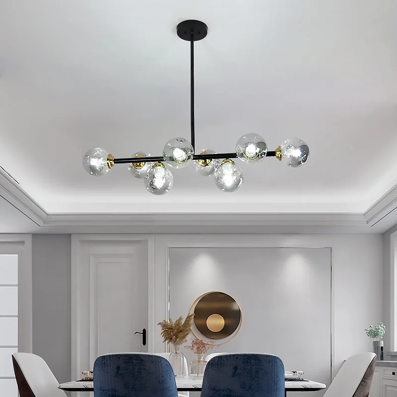 Nordic Glass Ball Chandelier Modern Dining Room Hanging Lamp Home Indoor Lighting Fixtures E27 Dining Table Pendant Chandeliers
Nordic Glass Ball Chandelier Modern Dining Room Hanging Lamp Home Indoor Lighting Fixtures E27 Dining Table Pendant Chandeliers