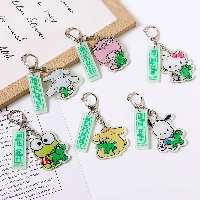 Sanrio Kawaii Kitty My Melody Cinnamoroll Pochacco Kerokero Keroppi Cartoon Cute Acrylic Keychain Pendant Gifts Toys for Boys
Sanrio Kawaii Kitty My Melody Cinnamoroll Pochacco Kerokero Keroppi Cartoon Cute Acrylic Keychain Pendant Gifts Toys for Boys