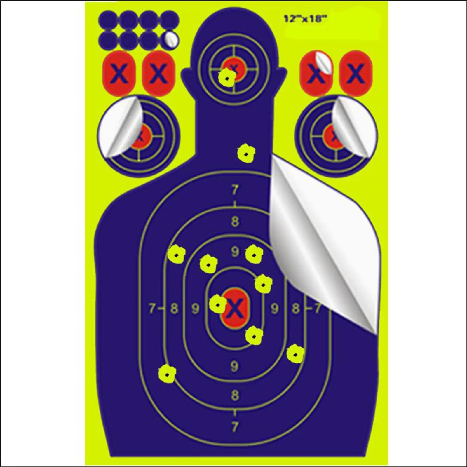 10Pcs Splatter Targets Self Adhesive 12Inchx18inch Paper Targets Stickers for Practice Shooting Outdoor Exercise Indoor
10Pcs Splatter Targets Self Adhesive 12Inchx18inch Paper Targets Stickers for Practice Shooting Outdoor Exercise Indoor