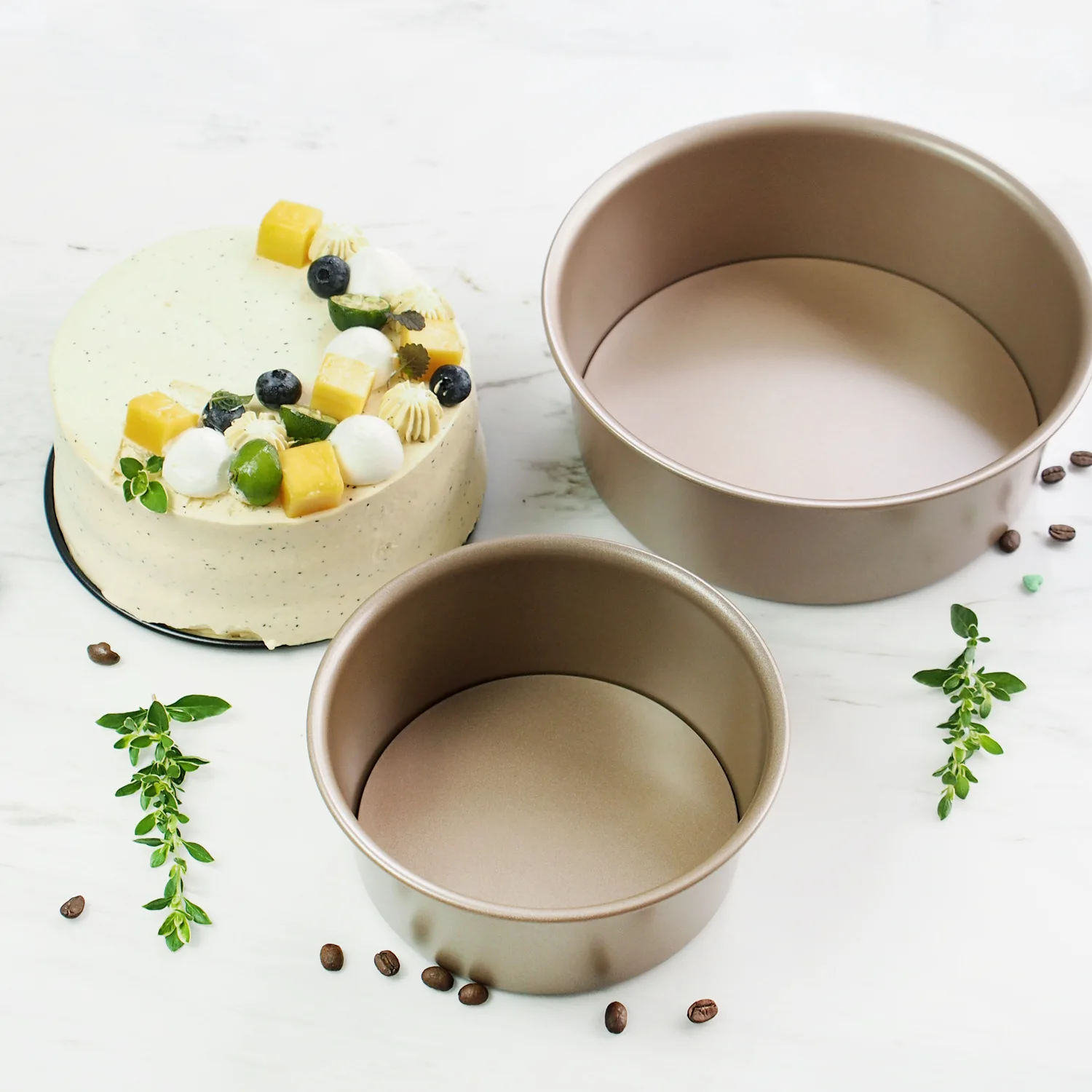 6/8 InchGolden Metal Round Chiffon Cake Pan Removable Bottom Angel Food Oven Big Cake Bread Mold DIY Mold Baking Molds
6/8 InchGolden Metal Round Chiffon Cake Pan Removable Bottom Angel Food Oven Big Cake Bread Mold DIY Mold Baking Molds