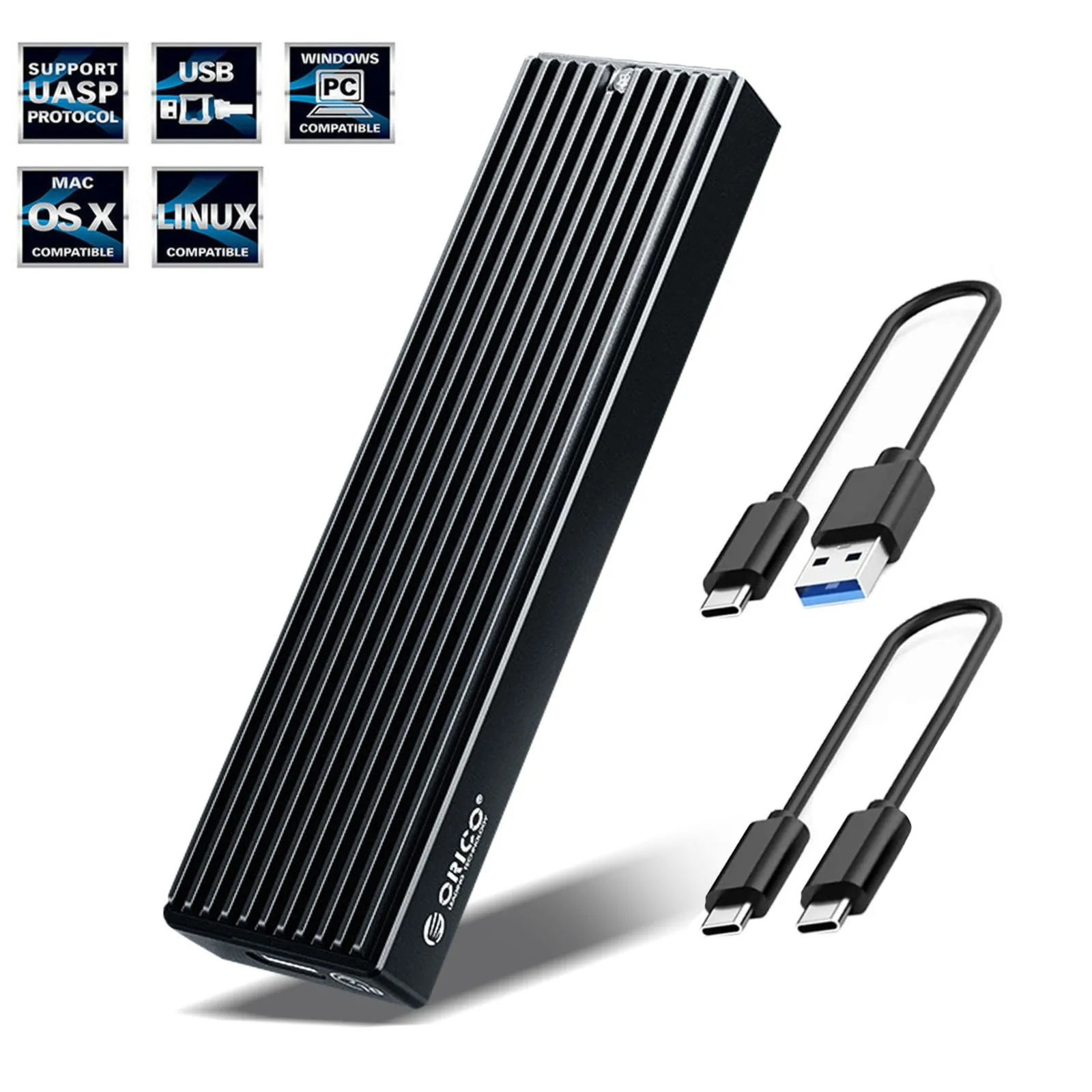 M.2 SSD NVME Enclosure Adapter Tool-Free, USB C 3.1 Gen 2 10Gbps to NVME NGFF SATA PCIe M-Key(B+M Key) External Solid State Dri
M.2 SSD NVME Enclosure Adapter Tool-Free, USB C 3.1 Gen 2 10Gbps to NVME NGFF SATA PCIe M-Key(B+M Key) External Solid State Dri