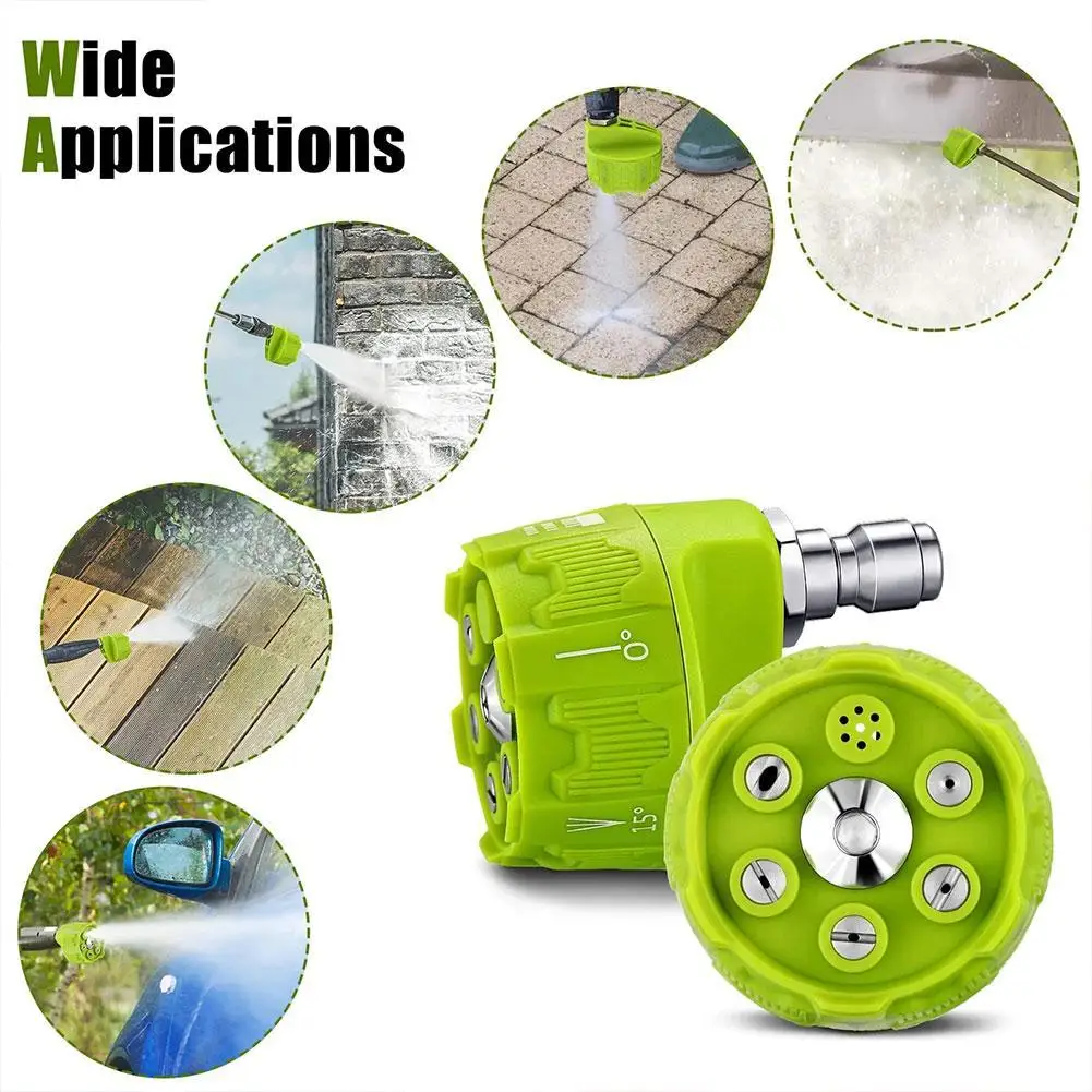Universal 4000Psi High Pressure Washer Spray Nozzle 0 15 25 40 Degree Rotation Watering Rinse Soap Nozzle Tip Garden Cleaning
Universal 4000Psi High Pressure Washer Spray Nozzle 0 15 25 40 Degree Rotation Watering Rinse Soap Nozzle Tip Garden Cleaning