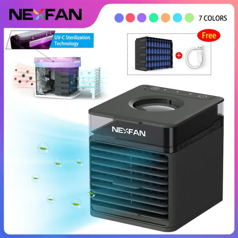 Миниатюрный воздухоохладитель NexFan, портативный вентилятор кондиционера, настольное воздушное охлаждение/Увлажнение/Очистка/Ароматерапия с УФ-защитой
Миниатюрный воздухоохладитель NexFan, портативный вентилятор кондиционера, настольное воздушное охлаждение/Увлажнение/Очистка/Ароматерапия с УФ-защитой