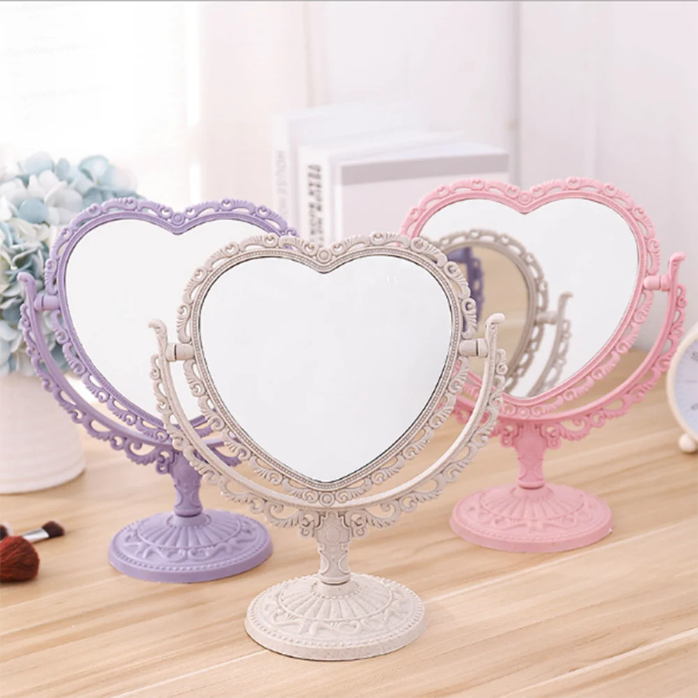 New Desktop Makeup Mirrors Lace Heart Vanity Double-side Hand Cosmetic Compact for Women Gothic Decor Accessories Beauty
New Desktop Makeup Mirrors Lace Heart Vanity Double-side Hand Cosmetic Compact for Women Gothic Decor Accessories Beauty