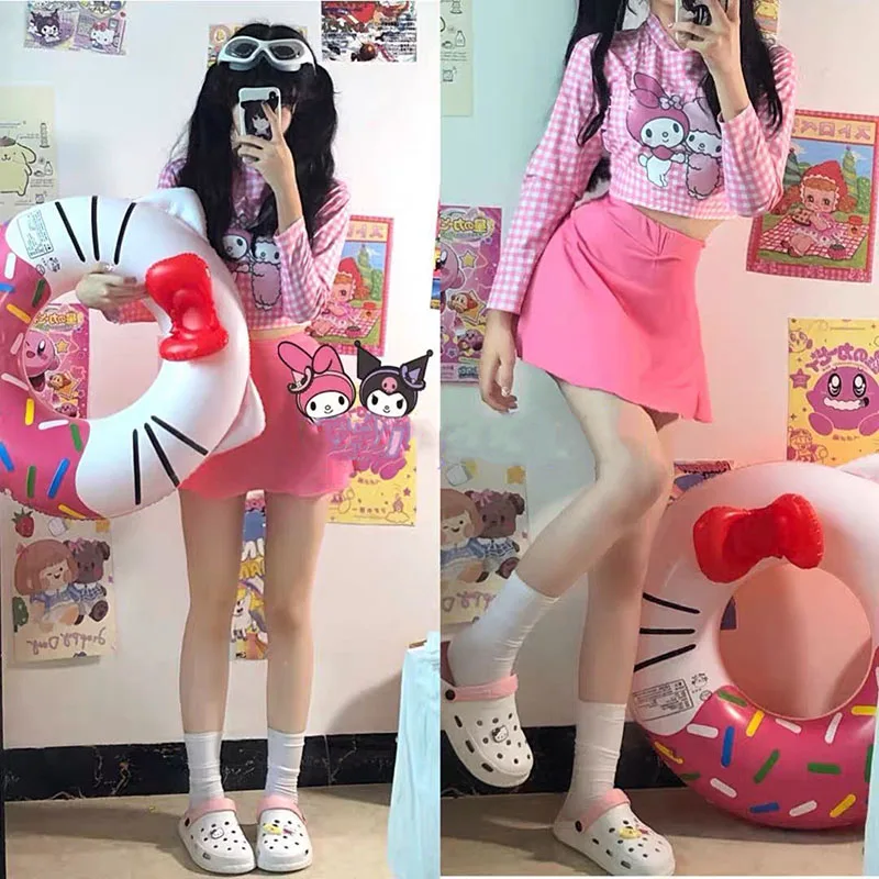 Kawaii Sanrio My Melody Swimsuit Girls Cartoon Cute Summer Sweet Swimsuit Student Ins Fashion Slim Anime Swimsuit with Chest Pad
Kawaii Sanrio My Melody Swimsuit Girls Cartoon Cute Summer Sweet Swimsuit Student Ins Fashion Slim Anime Swimsuit with Chest Pad