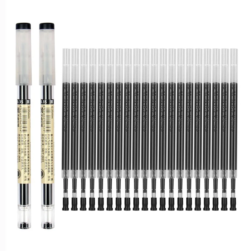 11Pcs/Lot 0.35mm Ultra Fine Finance Gel Pen Black/Blue/Red ink Refills Rods Gelpen For School Office Exam Supplies Stationery
11Pcs/Lot 0.35mm Ultra Fine Finance Gel Pen Black/Blue/Red ink Refills Rods Gelpen For School Office Exam Supplies Stationery