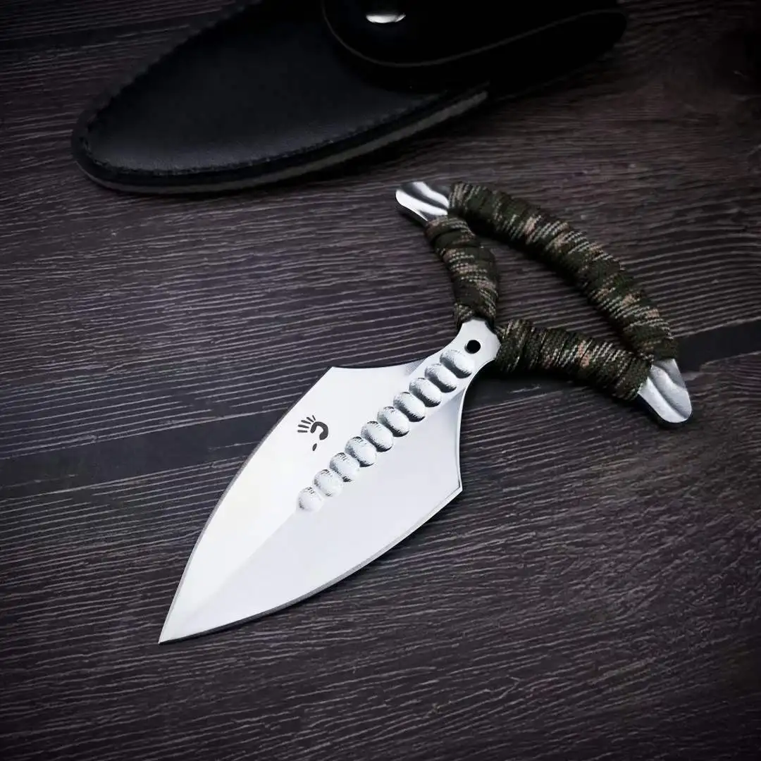 

Utility Tool Pocket Fixed Blade All Steel Mirror Blade Outdoor Self Defense Rescue EDC Tool Tactical Emergency Survival Knives