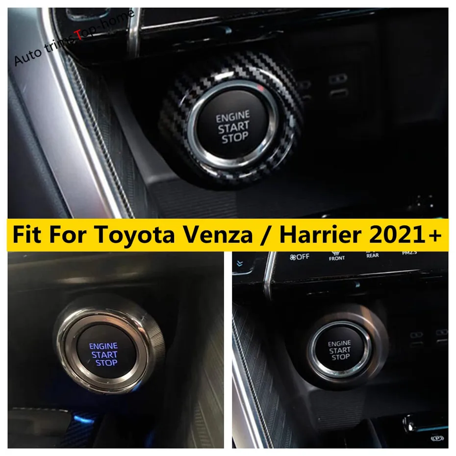 Car Engine Switch Button Stat Stop Decor Cover Trim For Toyota Venza / Harrier 2021 - 2023 ABS Chrome / Carbon Fiber Accessories
Car Engine Switch Button Stat Stop Decor Cover Trim For Toyota Venza / Harrier 2021 - 2023 ABS Chrome / Carbon Fiber Accessories