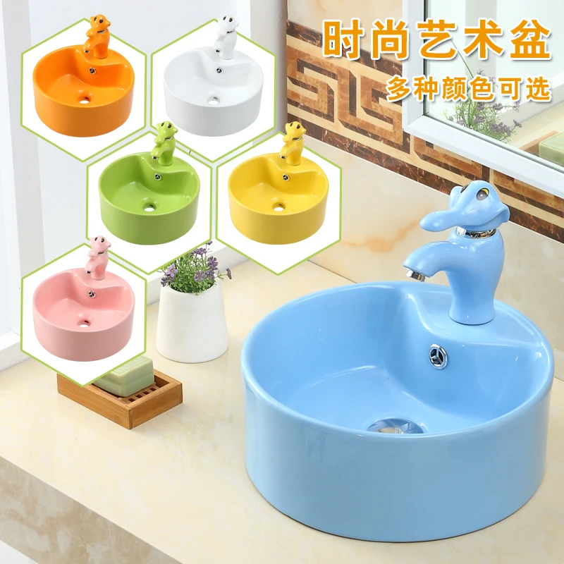 Kindergarten Bathroom Wash Basin Ceramic Color Children Table Basin Cartoon Bathroom Bathroom
Kindergarten Bathroom Wash Basin Ceramic Color Children Table Basin Cartoon Bathroom Bathroom
