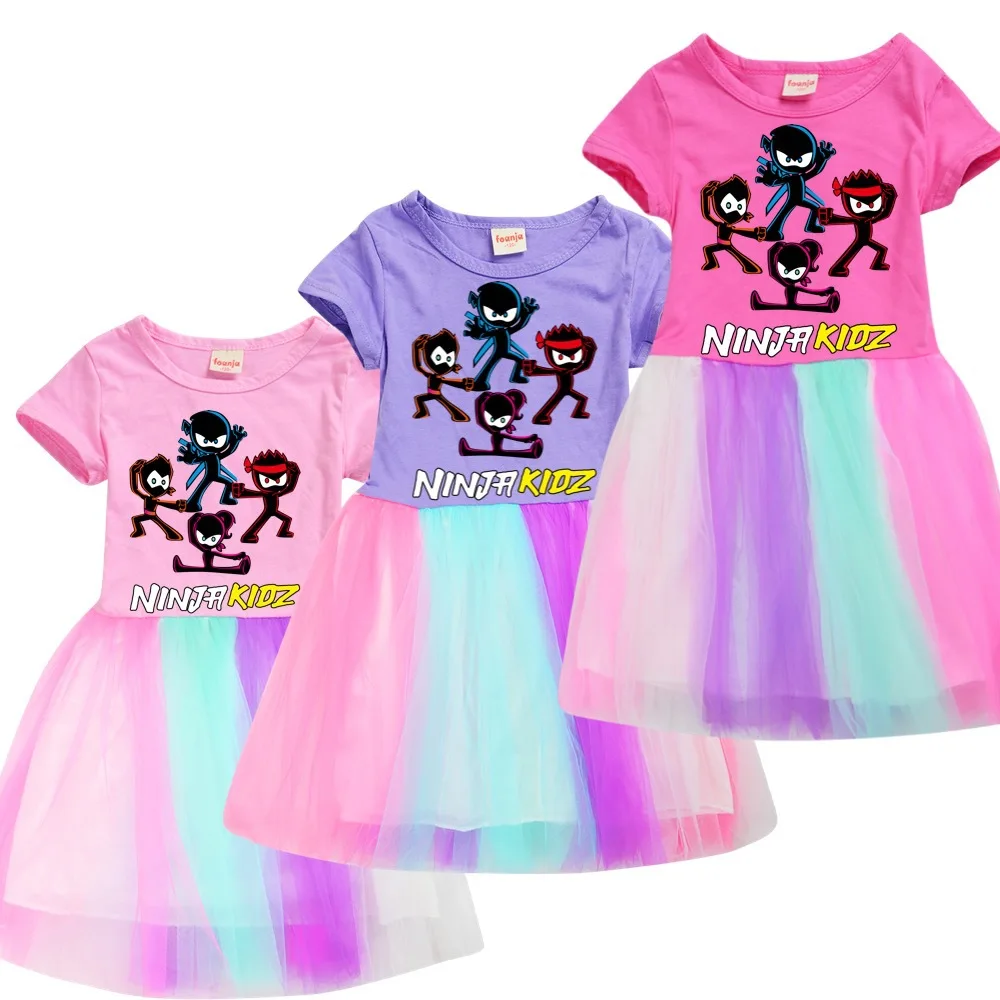 New Children Clothing Kids Dress for Girls Short Sleeve Cartoon Birthday Party Princess Dresses Ninja Kidz Summer Girls Dres
New Children Clothing Kids Dress for Girls Short Sleeve Cartoon Birthday Party Princess Dresses Ninja Kidz Summer Girls Dres