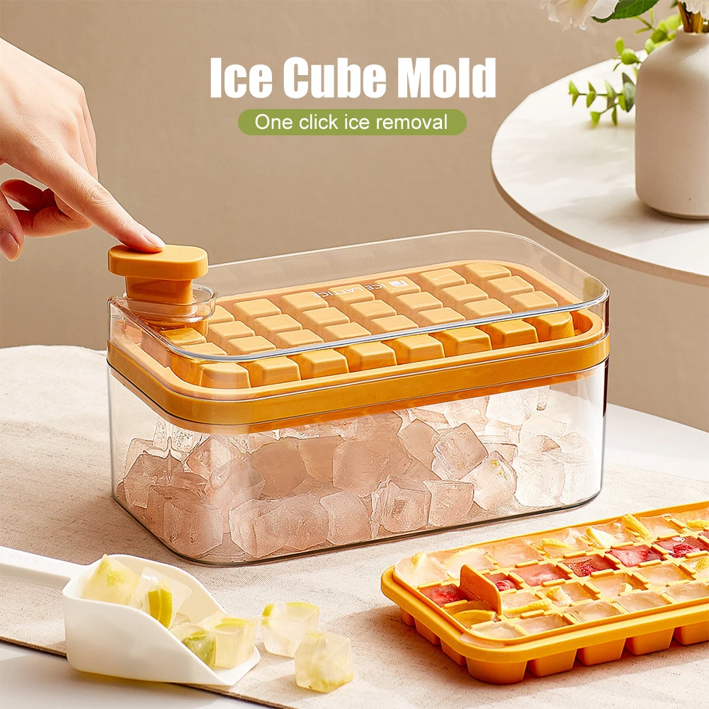 Multifunctional Ice Mold 32/64 Grids Plastics Ice Cube Maker Frozen Whiskey Ball Popsicle Ice Cube Tray Box With Storage Box
Multifunctional Ice Mold 32/64 Grids Plastics Ice Cube Maker Frozen Whiskey Ball Popsicle Ice Cube Tray Box With Storage Box