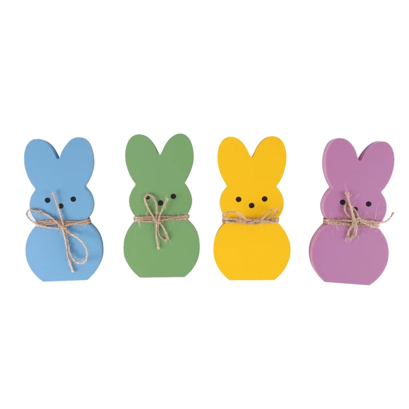 Easter Bunny Decor, 4 Easter Bunny Peep Tiered Tray Sign Set Centerpieces Wooden Spring Rabbit Shaped Table Decorations 
Easter Bunny Decor, 4 Easter Bunny Peep Tiered Tray Sign Set Centerpieces Wooden Spring Rabbit Shaped Table Decorations