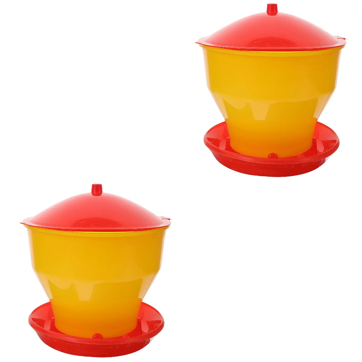2 Pieces Chicken Feed Bucket Plastic Food Feeder Auto Poultry Container Automatic Trough
2 Pieces Chicken Feed Bucket Plastic Food Feeder Auto Poultry Container Automatic Trough
