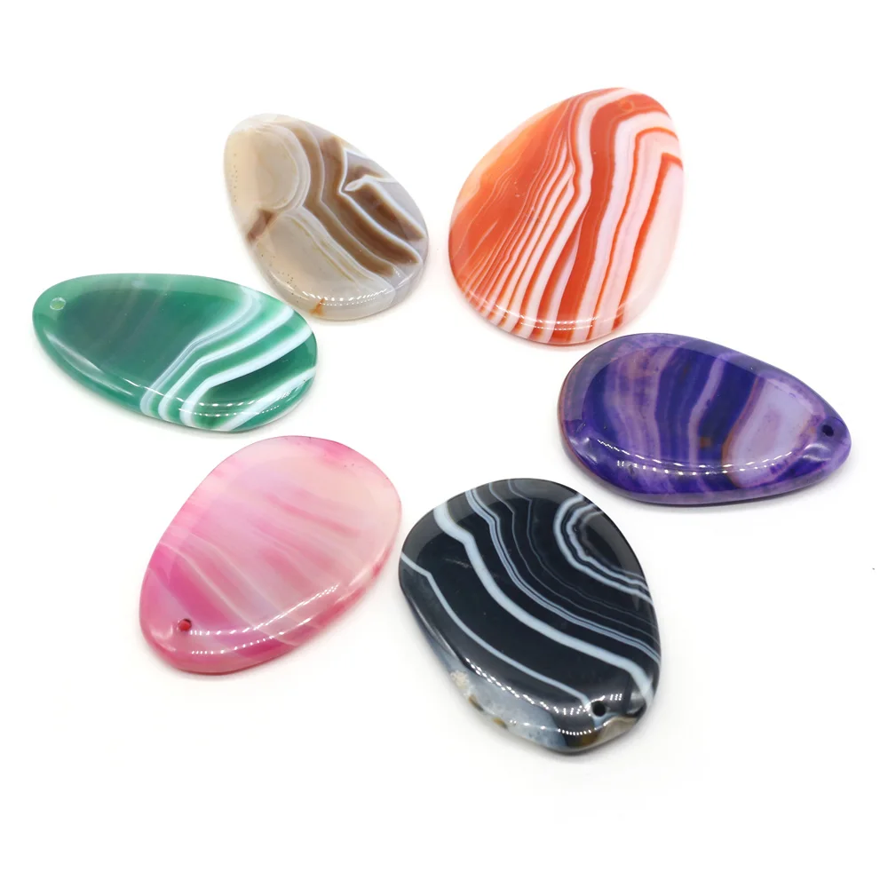 Natural Colorful Striped Agates Pendant Reiki Healing Onyx Charms for Handmade DIY Necklace Making Jewelry Findings
Natural Colorful Striped Agates Pendant Reiki Healing Onyx Charms for Handmade DIY Necklace Making Jewelry Findings