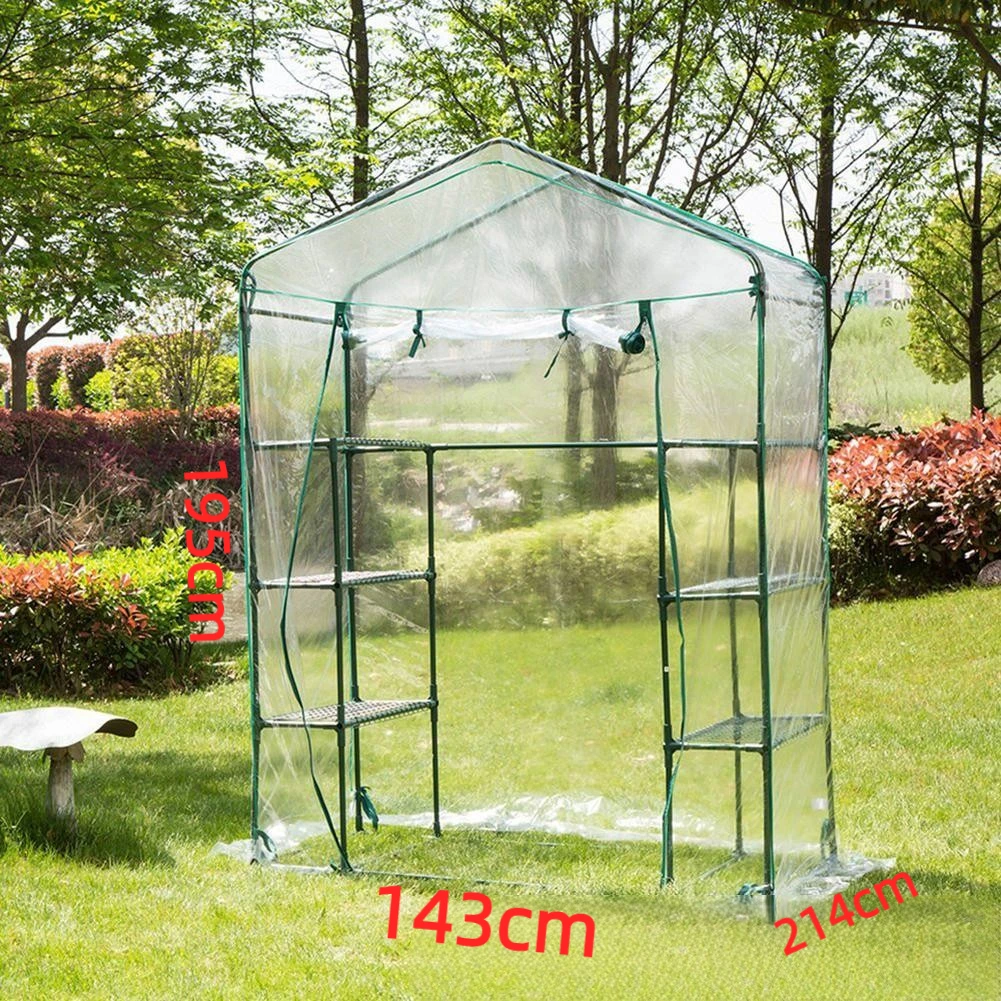 143X214X195cm 3-storey top walk-in PVC greenhouse cover waterproof UV resistant household plant cover mini greenhouse cover
143X214X195cm 3-storey top walk-in PVC greenhouse cover waterproof UV resistant household plant cover mini greenhouse cover
