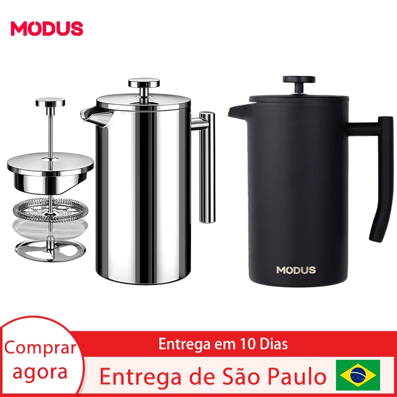 800ml/1000ml High Quality Stainless Steel Insulated Double Wall French Coffee Pot Coffee Pot
800ml/1000ml High Quality Stainless Steel Insulated Double Wall French Coffee Pot Coffee Pot