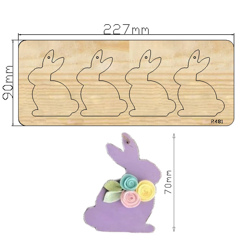 Rabbits 2023 New Wooden Cutting Dies Scrapbooking DIY Suitable For Common Die Cutting Machines On The Market /R481
Rabbits 2023 New Wooden Cutting Dies Scrapbooking DIY Suitable For Common Die Cutting Machines On The Market /R481