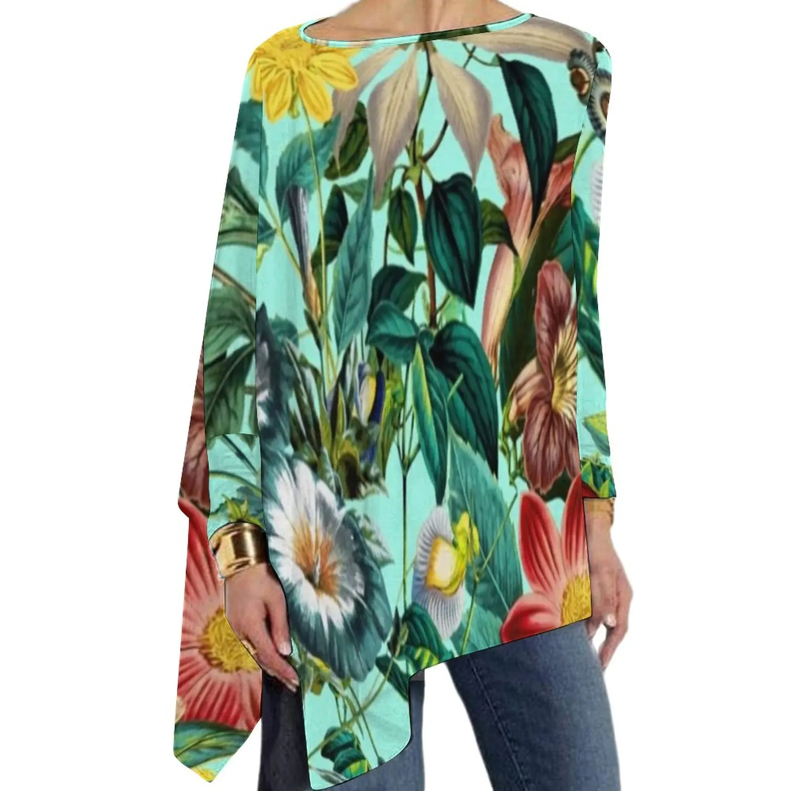 Colorful Tropical Floral T-Shirts Botanical Garden Y2K T-Shirt Female Long-Sleeve O Neck Street Fashion Tops Oversized Clothing
Colorful Tropical Floral T-Shirts Botanical Garden Y2K T-Shirt Female Long-Sleeve O Neck Street Fashion Tops Oversized Clothing