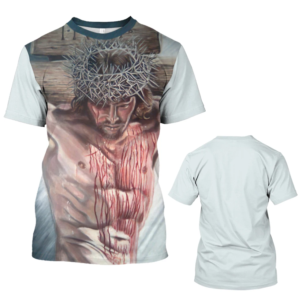 Men T-shirt Jesus Christ 3d Vintage Print Tops Casual Short Sleeve Cool T Shirt Crusader Tee Streetwear Oversized Causal Clothes
Men T-shirt Jesus Christ 3d Vintage Print Tops Casual Short Sleeve Cool T Shirt Crusader Tee Streetwear Oversized Causal Clothes