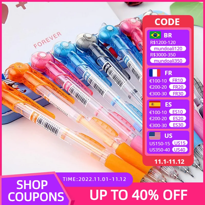 1 шт. 0,7 мм прозрачные механические карандаши с ластиком в качестве школьных принадлежностей для письма для студентов случайный цвет V0J9 
1 шт. 0,7 мм прозрачные механические карандаши с ластиком в качестве школьных принадлежностей для письма для студентов случайный цвет V0J9