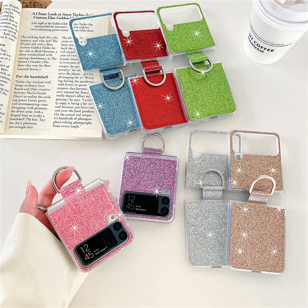Magnetic Wireless Charging Soft Case Ring Holder Phone Case for Samsung Galaxy Z Flip 4 Luxury Geometric Glitter Leather Cover
Magnetic Wireless Charging Soft Case Ring Holder Phone Case for Samsung Galaxy Z Flip 4 Luxury Geometric Glitter Leather Cover