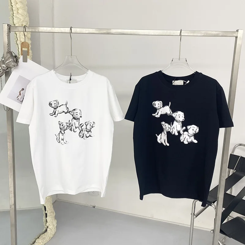 Luxury Designer Women T-shirt Have Tags Cartoon Puppy Print T-shirt Female 22 Summer New Loose Couple Short-sleeved Tees
Luxury Designer Women T-shirt Have Tags Cartoon Puppy Print T-shirt Female 22 Summer New Loose Couple Short-sleeved Tees