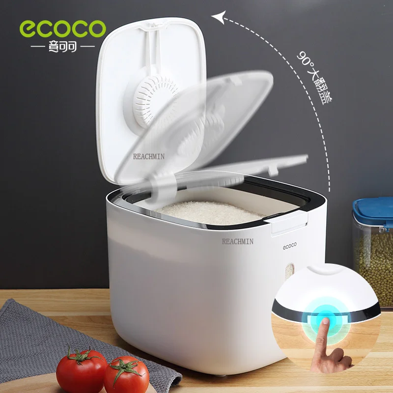 ECOCO 5/10KG Kitchen Nano Bucket Insect-proof Moisture-proof Sealed Rice Bucket Grain Pet Food Storage Container Rice Box
ECOCO 5/10KG Kitchen Nano Bucket Insect-proof Moisture-proof Sealed Rice Bucket Grain Pet Food Storage Container Rice Box