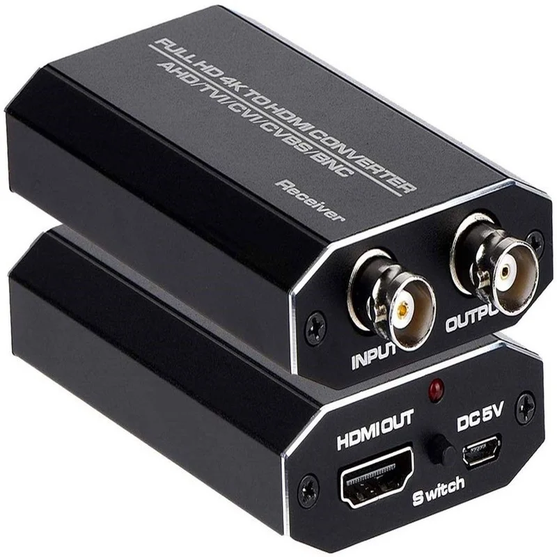Профессиональный разъем BNC HDMI-совместимый аналоговый преобразователь сигнала AHD TVI SDI HD коаксиальной камеры 1080P для системы видеонаблюдения ...
Профессиональный разъем BNC HDMI-совместимый аналоговый преобразователь сигнала AHD TVI SDI HD коаксиальной камеры 1080P для системы видеонаблюдения ...