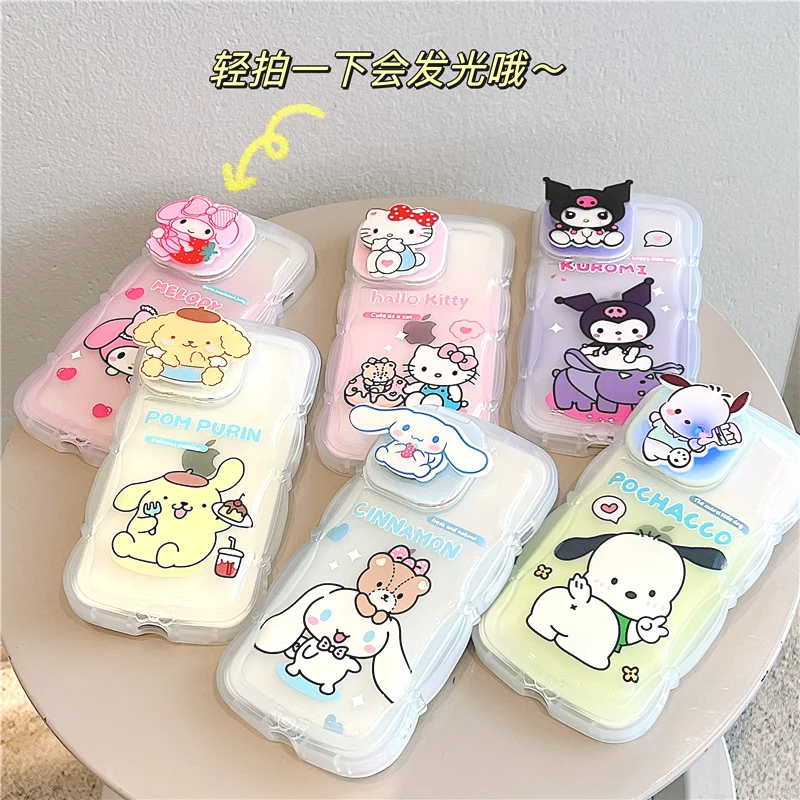 Luminous Cartoon Sanrio Mobile Phone Shell with Flip Mirror for Iphone 14Promax 12Max Creative Phone Case for Girl Lovers Gift
Luminous Cartoon Sanrio Mobile Phone Shell with Flip Mirror for Iphone 14Promax 12Max Creative Phone Case for Girl Lovers Gift