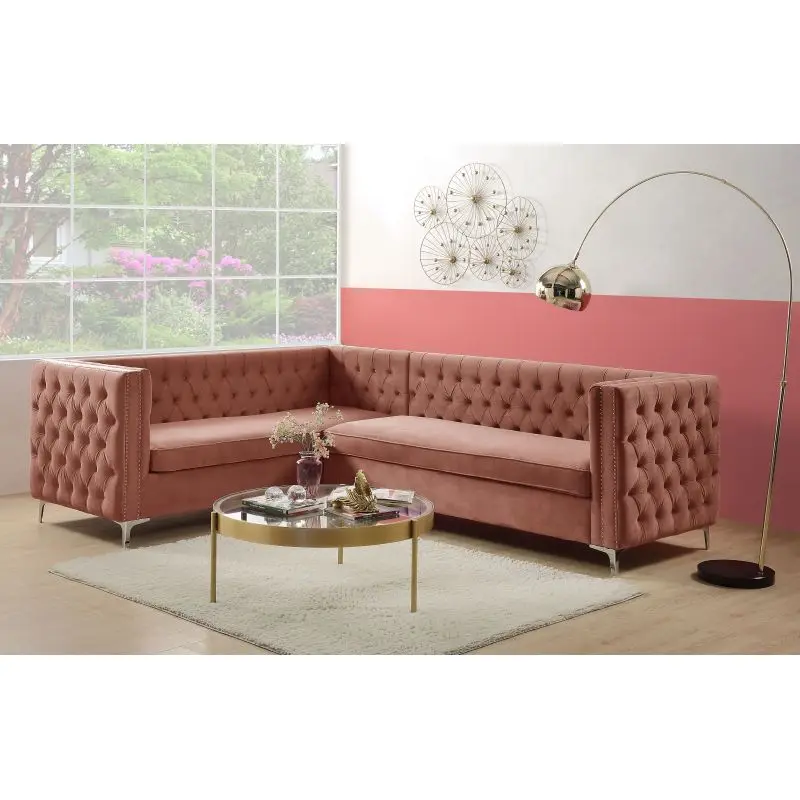 Velvet Sectional Sofa Chesterfield Sofa Set Contemporary Style Large Button Couch with Nailhead Trim Furniture for Living Room
Velvet Sectional Sofa Chesterfield Sofa Set Contemporary Style Large Button Couch with Nailhead Trim Furniture for Living Room