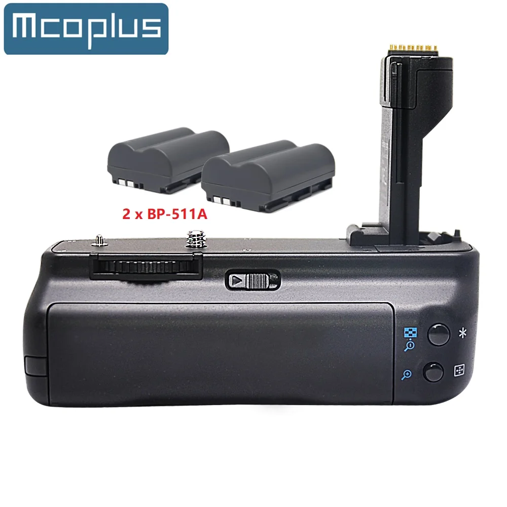 

Mcoplus BG-40D Vertical Battery Grip with 2 psc BP-511 Battery for Canon EOS 40D 20D 30D 50D SLR Camera as BG-E2N