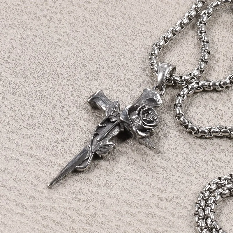 2023 Trendy American Cross Personality Necklace Pendant Hip Hop Chain Japanese and Korean Trendy Punk High Street Gift
2023 Trendy American Cross Personality Necklace Pendant Hip Hop Chain Japanese and Korean Trendy Punk High Street Gift