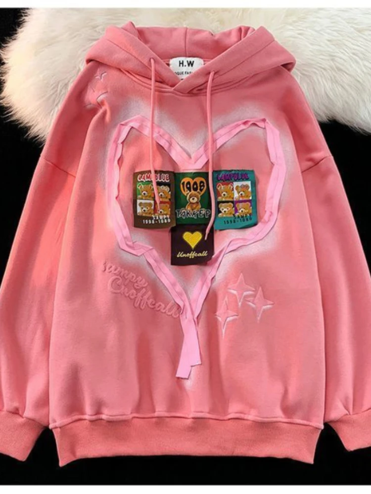 Preppy Style Cute Hoodies Autumn Spring Patchwork Print Sweatshirts Draw String Harajuku Y2k Long Sleeve Sudaderas Con Capucha
Preppy Style Cute Hoodies Autumn Spring Patchwork Print Sweatshirts Draw String Harajuku Y2k Long Sleeve Sudaderas Con Capucha
