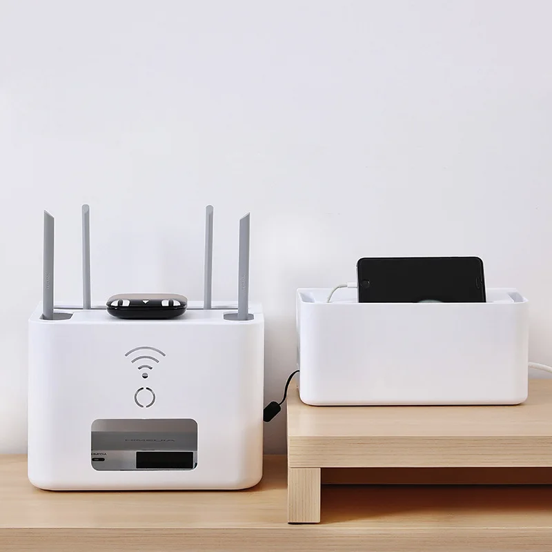 Wireless Wifi Router Storage Box Network Cable Power Cord Storage Box Wall Rack Hanging Plug Bracket Box Compatible with All
Wireless Wifi Router Storage Box Network Cable Power Cord Storage Box Wall Rack Hanging Plug Bracket Box Compatible with All