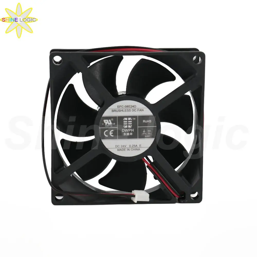 1Pcs Brand New for DWPH EFC-08E24D 8025 80*80*25MM 24V 0.25A 2pin HITACH Elevator Inverter Cooling Fan Industrial fan
1Pcs Brand New for DWPH EFC-08E24D 8025 80*80*25MM 24V 0.25A 2pin HITACH Elevator Inverter Cooling Fan Industrial fan