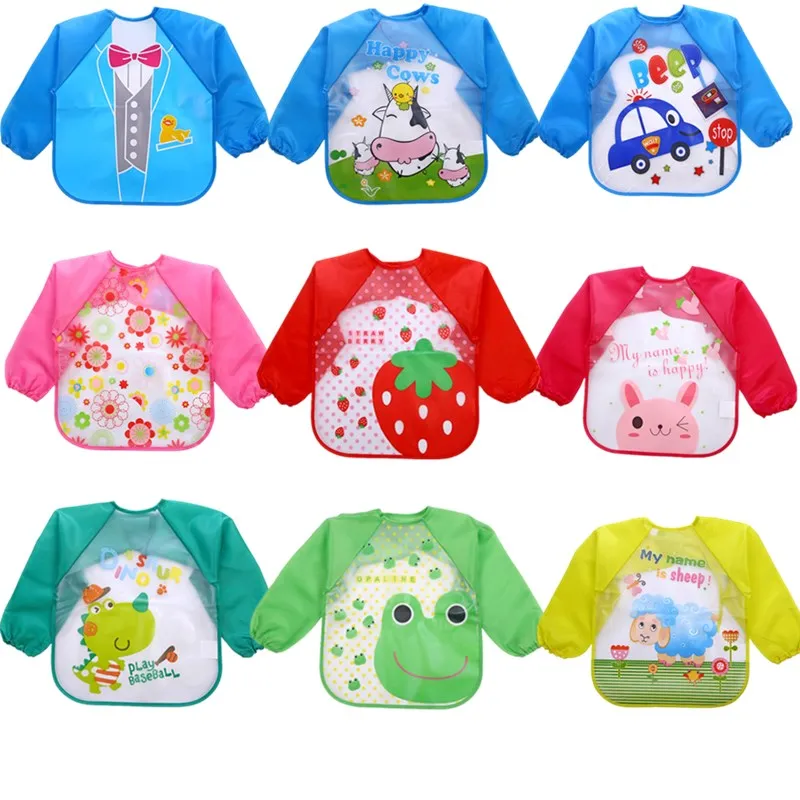 EVA Waterproof Full Sleeve Bibs Children Long Sleeve Apron Feeding Smock Bibs Kids Eating Breastplate Baby Clothing Accessories
EVA Waterproof Full Sleeve Bibs Children Long Sleeve Apron Feeding Smock Bibs Kids Eating Breastplate Baby Clothing Accessories