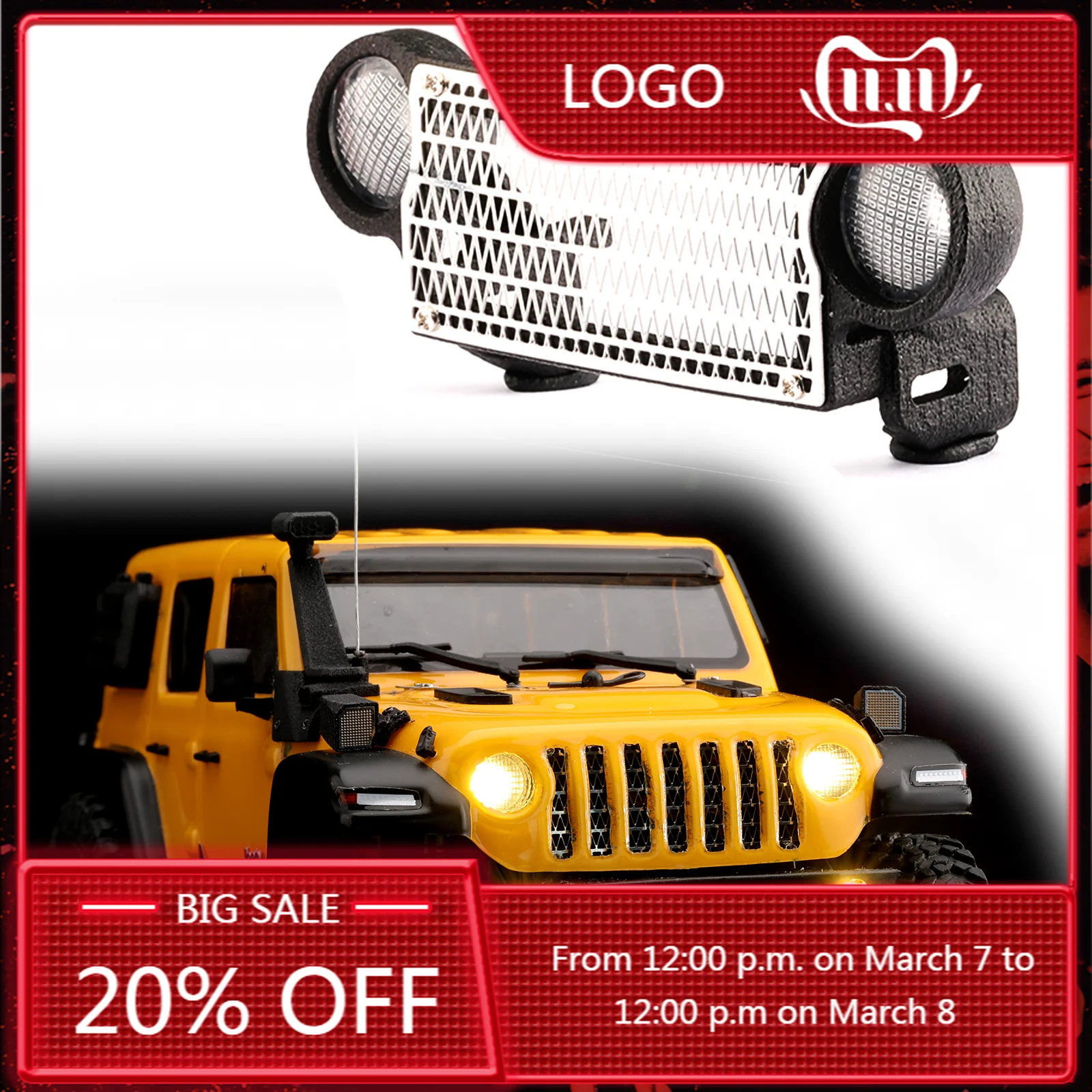 2in1 Headlights + Radiator Grille for Axial SCX24 Multi-function 1/24 RC Crawler Car Upgrade Accessories Front Lamp Water Tank 
2in1 Headlights + Radiator Grille for Axial SCX24 Multi-function 1/24 RC Crawler Car Upgrade Accessories Front Lamp Water Tank