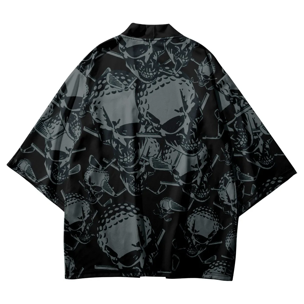 Japanese Samurai Skull Print Cardigan Haori Women Men Harajuku Kimono Cosplay Tops Blouse Yukata Clothing
Japanese Samurai Skull Print Cardigan Haori Women Men Harajuku Kimono Cosplay Tops Blouse Yukata Clothing