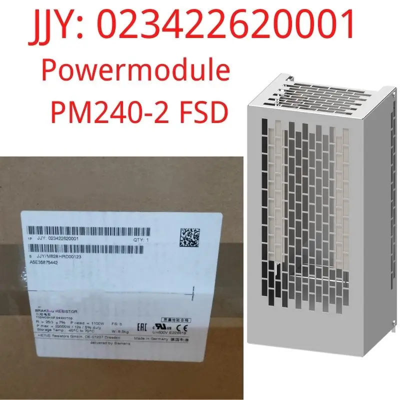 JJY023422620001 Brand New Fa. Heine Breaking resistor FOR POWERMODULE PM240-2 FSD P_MAX=22kW/12S/5% ED R=25 OHM P_DAUER=1100W
JJY023422620001 Brand New Fa. Heine Breaking resistor FOR POWERMODULE PM240-2 FSD P_MAX=22kW/12S/5% ED R=25 OHM P_DAUER=1100W
