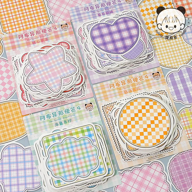 100Pcs Kawaii Plaid Memo Pad DIY Collage Scrapbooking Material Paper To Do List Message Notes Paper Notepad Stationery
100Pcs Kawaii Plaid Memo Pad DIY Collage Scrapbooking Material Paper To Do List Message Notes Paper Notepad Stationery