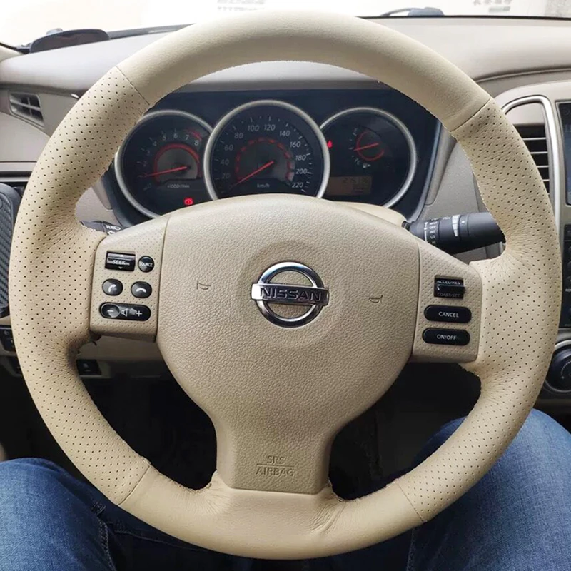 Оплетка на руль автомобиля 100%, подходит для Nissan Tiida 2004-2010 Sylphy 2006-2011 Versa Note 2007-2011, автомобильные аксессуары
Оплетка на руль автомобиля 100%, подходит для Nissan Tiida 2004-2010 Sylphy 2006-2011 Versa Note 2007-2011, автомобильные аксессуары