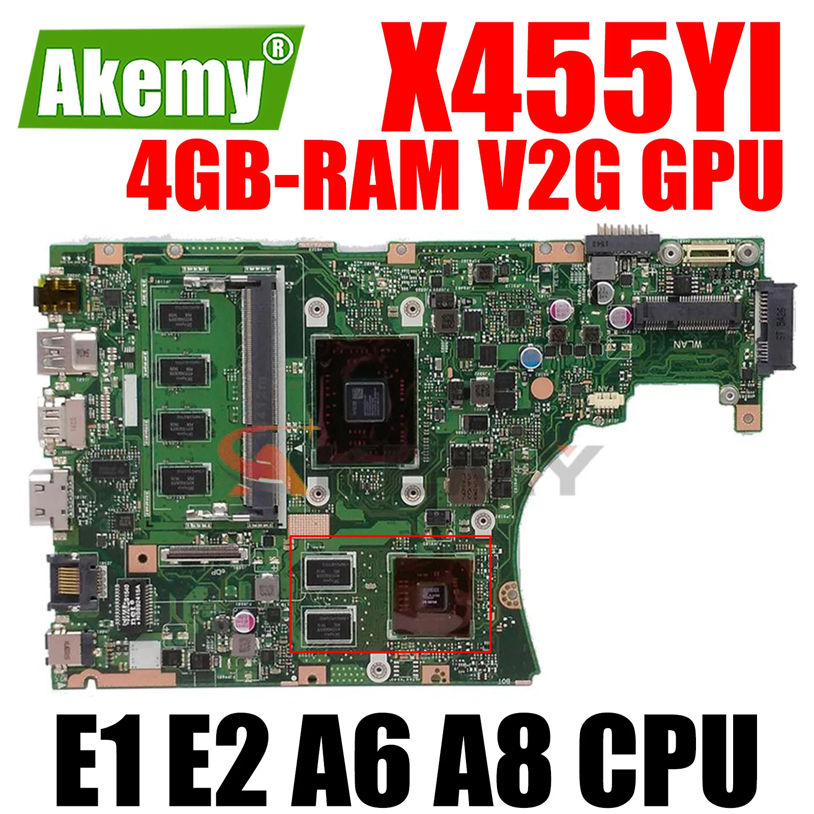 X455YI Mainboard for ASUS K455Y R454Y R455Y X455Y X455YA F455Y A455Y Laptop Motherboard AMD CPU 4GB-RAM V2G GPU
X455YI Mainboard for ASUS K455Y R454Y R455Y X455Y X455YA F455Y A455Y Laptop Motherboard AMD CPU 4GB-RAM V2G GPU