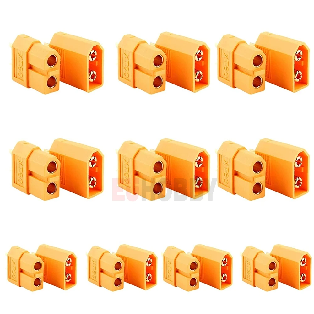 Wholesale 10PCS Hot Sale XT60 Male Female Bullet Connector Plugs For RC Lipo Battery Quadcopter Multicopter
Wholesale 10PCS Hot Sale XT60 Male Female Bullet Connector Plugs For RC Lipo Battery Quadcopter Multicopter