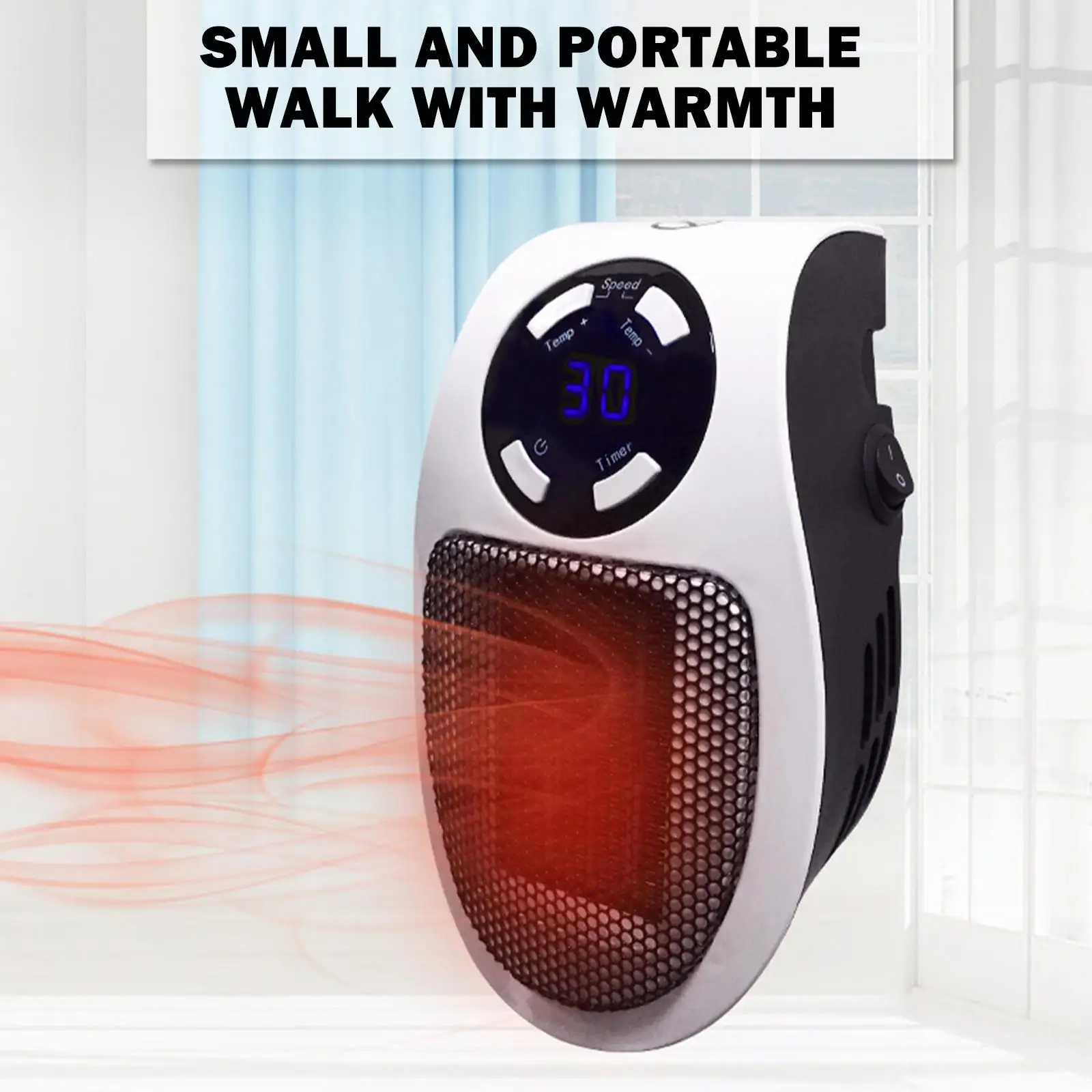 500W Portable Electric Heater Plug Wall Heater Room Heating Stove Mini Household Radiator with Remote Warmer Machine for Winter
500W Portable Electric Heater Plug Wall Heater Room Heating Stove Mini Household Radiator with Remote Warmer Machine for Winter