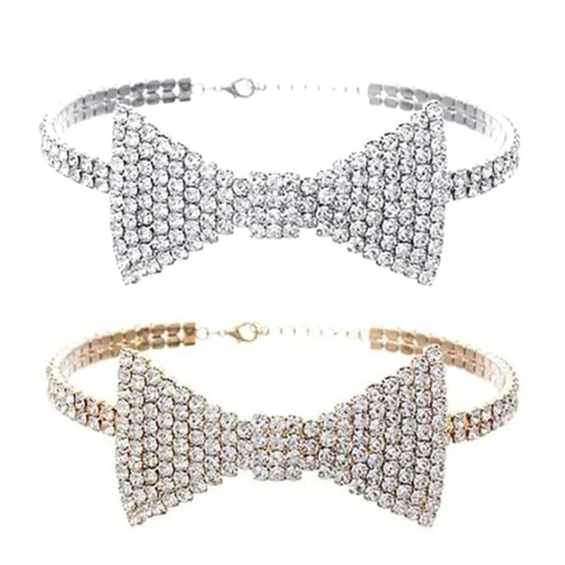 Bows Choker Necklace Collar Chain Necklace Crystal BowTie Bowknot Clavicle Chain Necklace
Bows Choker Necklace Collar Chain Necklace Crystal BowTie Bowknot Clavicle Chain Necklace
