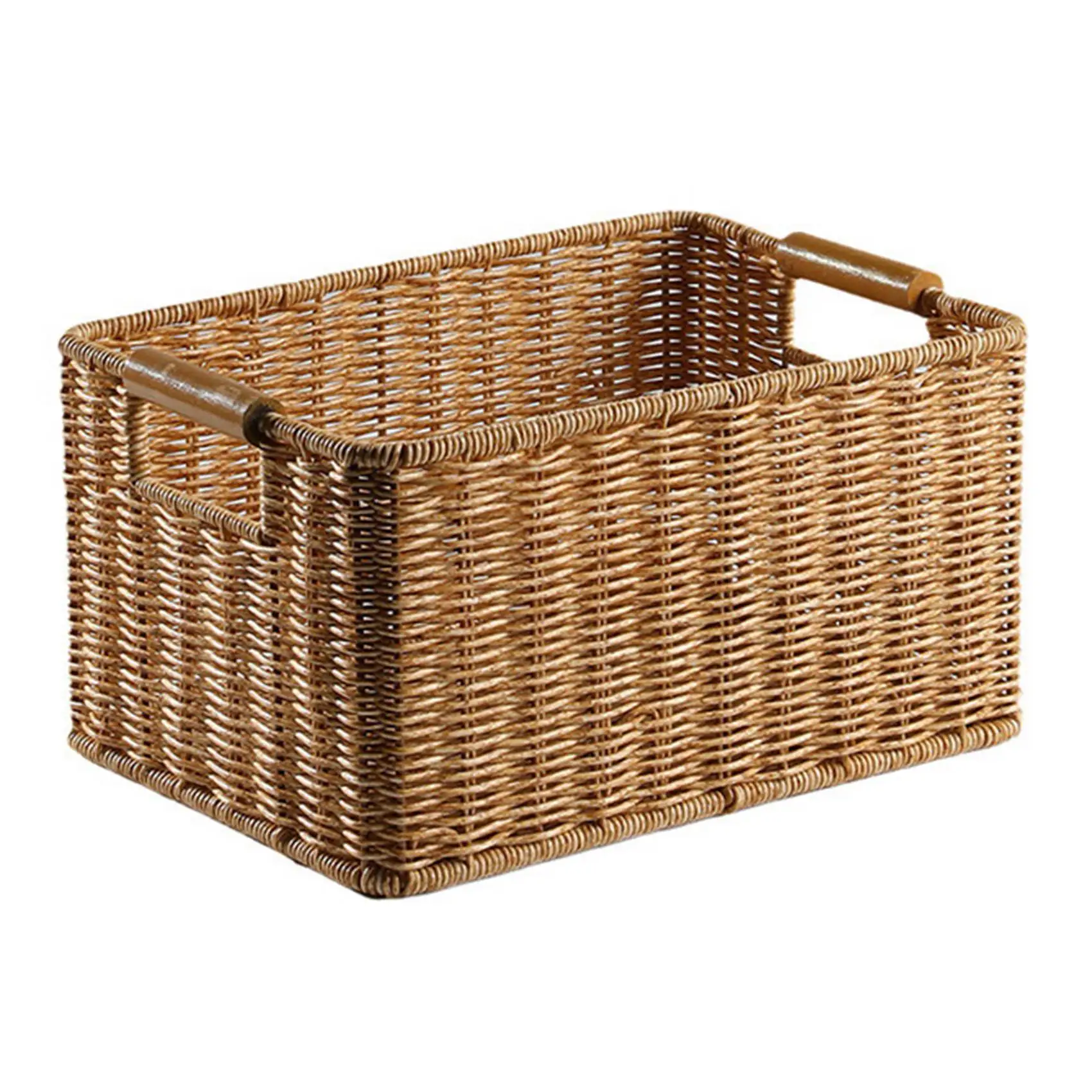 Wicker Storage Basket Rattan Woven Shelf Storage Basket Stackable Shelf Organizer Basket with Handle Rectangle L
Wicker Storage Basket Rattan Woven Shelf Storage Basket Stackable Shelf Organizer Basket with Handle Rectangle L