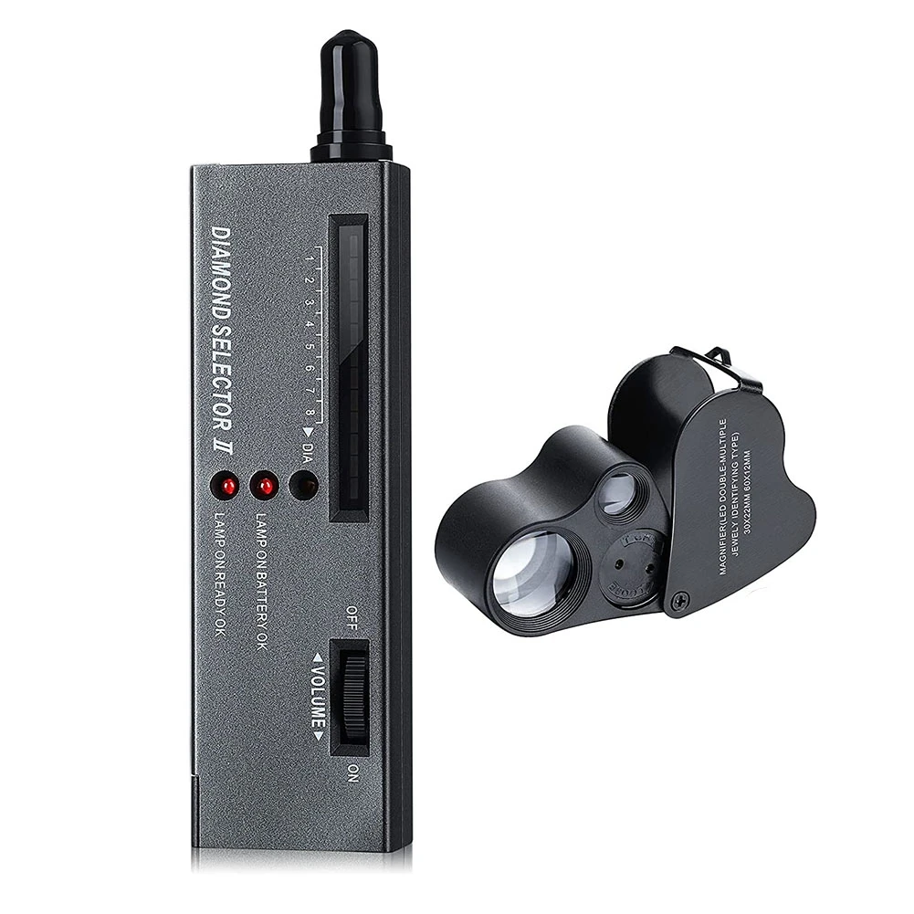 Diamond Tester Jewelry Diamond Detector Gem Diamond Tester Pen 30X 60X Illuminated Jewelry Eye Loupe Distinguish Tool
Diamond Tester Jewelry Diamond Detector Gem Diamond Tester Pen 30X 60X Illuminated Jewelry Eye Loupe Distinguish Tool