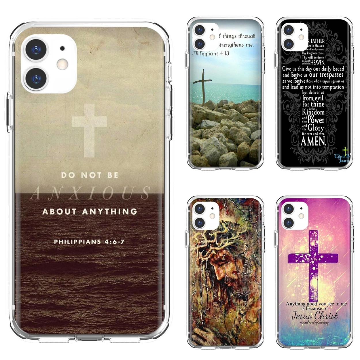 Silicone Bag Case For iPhone 10 11 12 13 Mini Pro 4S 5S SE 5C 6 6S 7 8 X XR XS Plus Max 2020 Bible-Jesus-Christ-Christian-Cross
Silicone Bag Case For iPhone 10 11 12 13 Mini Pro 4S 5S SE 5C 6 6S 7 8 X XR XS Plus Max 2020 Bible-Jesus-Christ-Christian-Cross